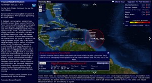 7-PM-Sunday-nite-2011-07-31_1903 Stormpulse.com shows an elongated area of low pressure approaching the lesser antilles.