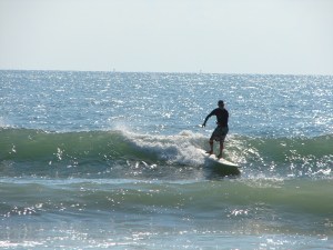 Image 2 of 2 sequence, John on a nice waist high left, first day of TS Maria at the Cape, September 13 2011