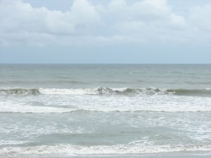 Shoulder high backside at Perkins, I think ;)  Tropical Depression Ophelia, Day One