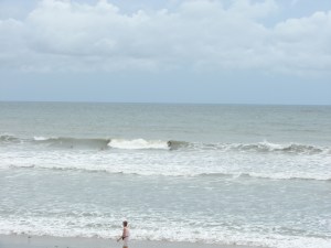 Nice shoulder high left at Perkins, Tropical Depression Ophelia, photo by oldwaverider
