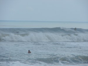 Image 2 of 6 sequence.  The same guy on a killer long left at O' Club.  Hurricane Katia, Thursday, September 8 2011, photos by oldwaverider