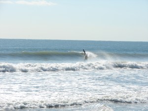 John slotted perfect.  Image 1 of 3 shot sequence.  Hurricane Ophelia provides a nice one day round two at the Cape on Johnson. Photo by oldwaverider