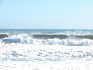 Huh, maybe I shoulda gone left...not .  He chose a head butt exit instead of a white water chase exit,  this guy was not frail :) Image 1 of 2
