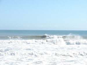 My bad, it was the 2nd wave. This was the only wave that this guy got during the 45 minutes I was there.  It was one of those days, where you only take 2 or 3 waves during a session, and you gotta be real picky. I was stoked this guy finally got a wave. He made it look fun.  Image 1 of 5 shot sequence.  Photos by Oldwaverider