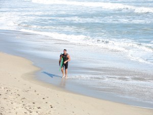 The guy from the photo sequence. He's playing down the adrenaline rush he's feeling, but to get just one wave for a day like this, was enough to satisfy the soul :)