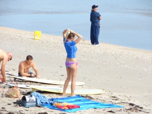 The best weapon choice for the day,  a Longboard.  Wednesday before Thanksgiving, perfect waist high plus longboard peeling waves.  Photo by oldwaverider