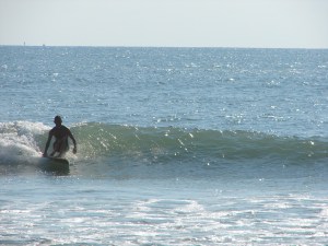 Backsiding the no wax board :) Image 2 of 3 in sequence.