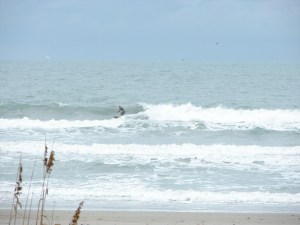 Image 2 of 6 sequence, Chad on the best size wave I saw, NE windswell at Johnson Avenue on December 10 2011 around 2 PM.