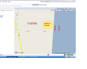 4th Street North - Best wind direction for glassy waves