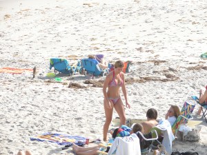 Must be passing the word about the water temp to her friends :)