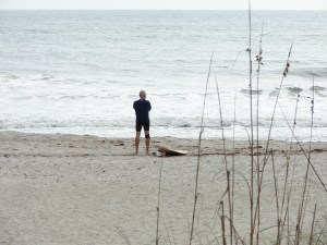 He may not admit it, but this must be a satisfaction and a thank your creator for this great stuff, meditative moment.