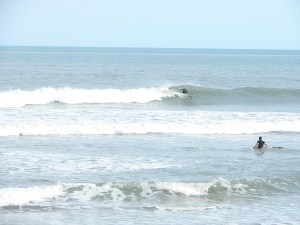 Slotted perfect right under the lip.  Adrenaline junkie or what?  Image 5 of 7 in sequence.