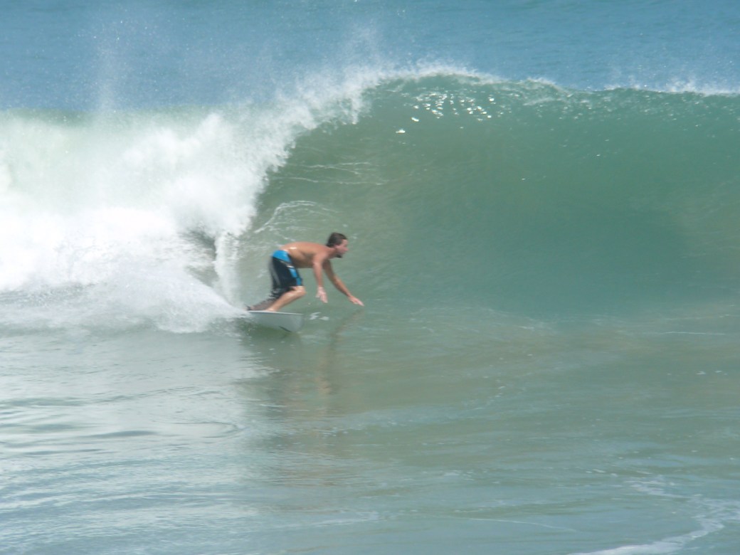perfect wall and no time to stall, Cocoa Beach Pier, Hurricane Lesllie, photo by Mike Melito