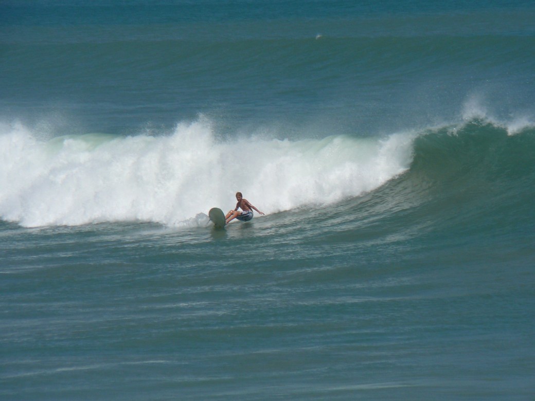That third fin can come in handy in these situations :)  Cocoa Beach Pier, photo by Mike Melito