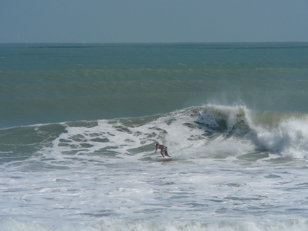 Perfect medium size right at Hightowers in Satellite Beach, Hurricane Sandy, Sunday around 12 PM, October 28 2012, by Mike Melito