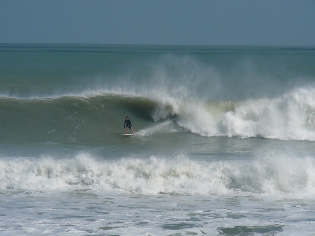 Almost in the pocket, South Cocoa Beach, Hurricane Sandy, by Mike Melito
