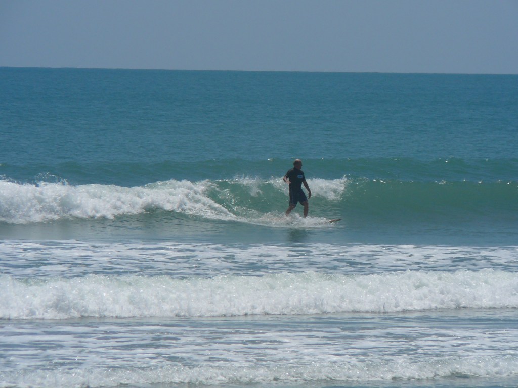 Mike buddy Mike, behind his Cocoa Beach home, April 2012